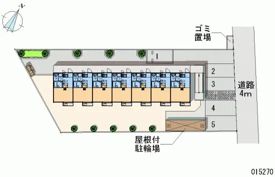 ★手数料０円★東村山市美住町　月極駐車場（LP）